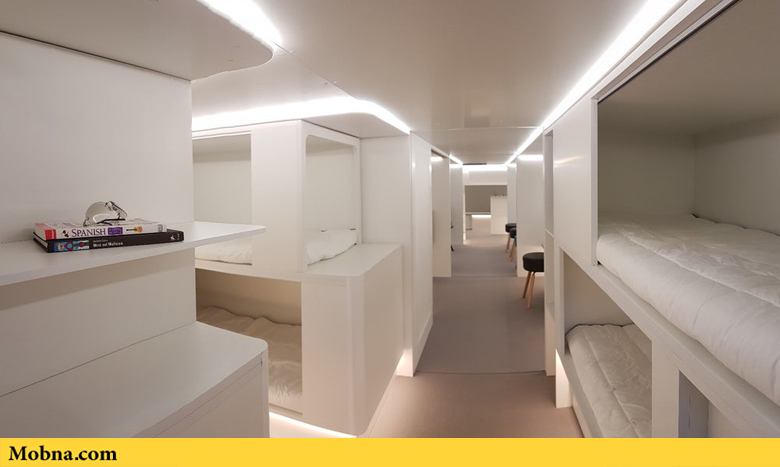 تبدیل فضای حمل بار هواپیماهای ایرباس به اتاق خواب لوکس (+عکس)