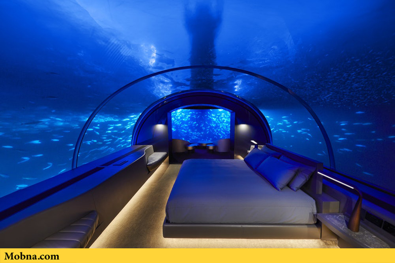 در این هتل زیردریایی کنار ماهی‌ها اقامت کنید (+عکس)