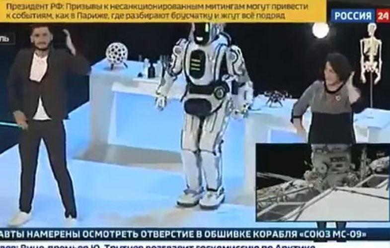 مدرن ترین ربات روس تقلبی از آب در آمد (+عکس)