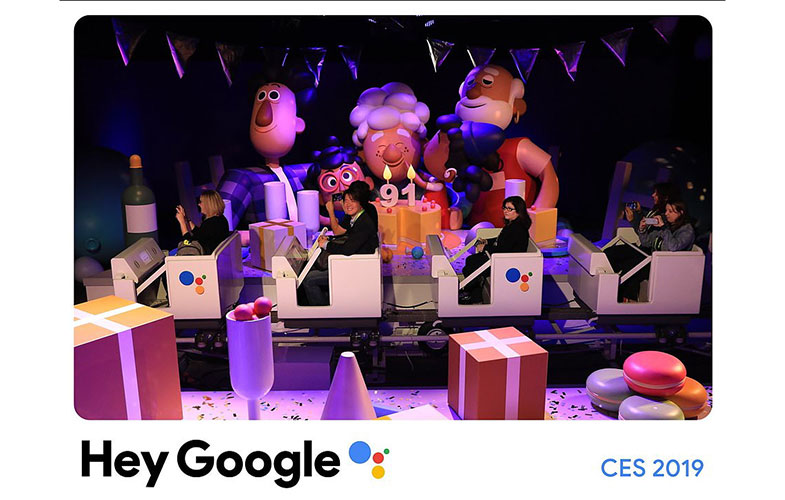 به غرفه گوگل در CES 2019 خوش آمدید! (+فیلم و عکس)