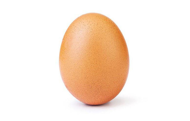 عکس یک تخم مرغ پرلایک ترین عکس اینستاگرام شد! (+عکس)