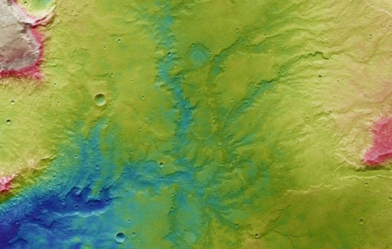 کشف ردی از رودخانه‌‌ها بر سطح مریخ (+عکس)