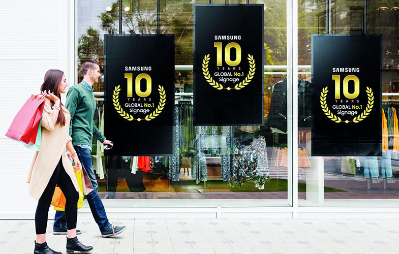 سامسونگ برای دهمین سال متوالی برترین برند نمایشگرهای Signage شد