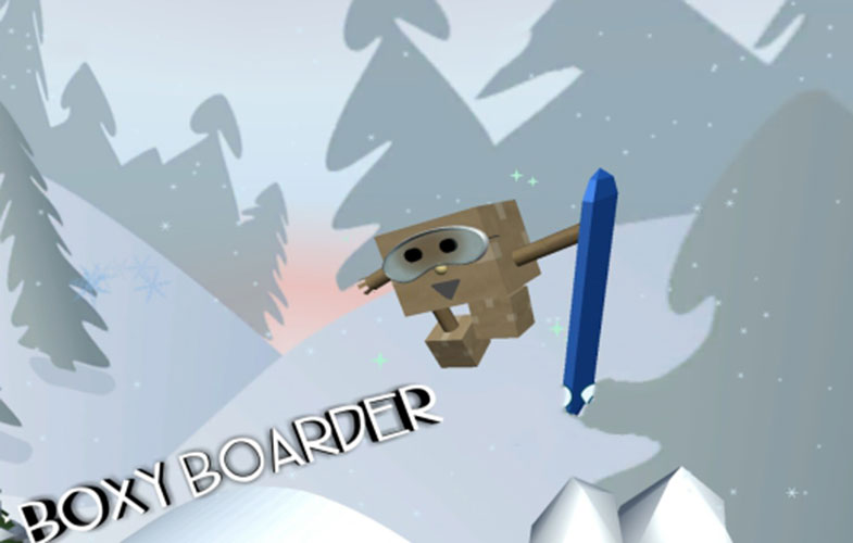 دانلود Boxy Boarder بازی اسکی‌باز برای اندروید