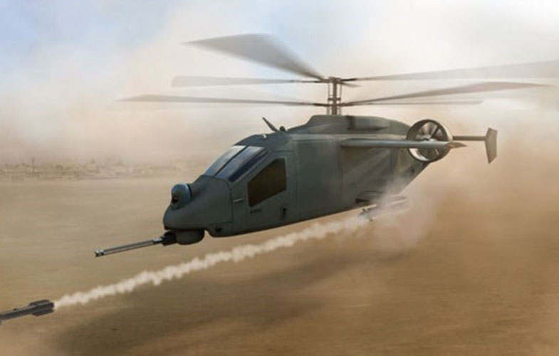 تولید هلیکوپتر نظامی هوشمند با پره های تاشو (+ویدئو)