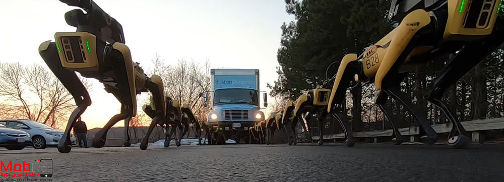 سگ‌های رباتیک یک کامیون را حرکت دادند! (+فیلم و عکس)