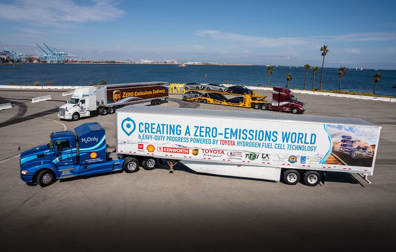 تولید کامیون هیدروژن سوز تویوتا با آلودگی صفر (+عکس)