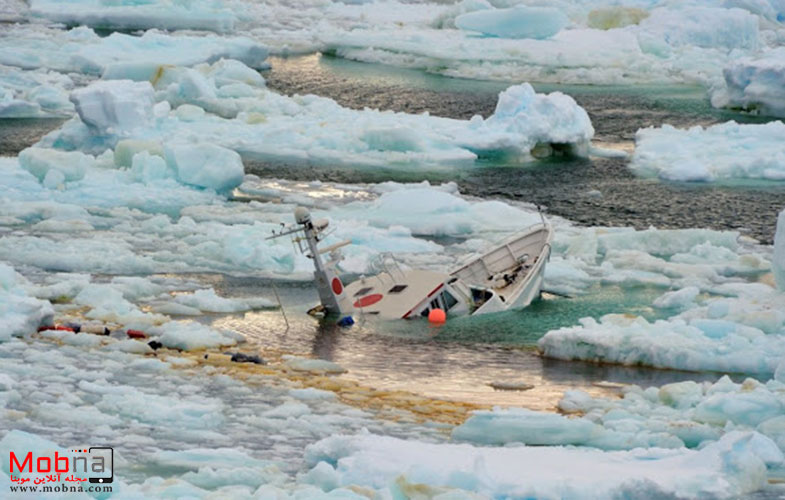 قایق تحقیقاتی در یخ! (+تصاویر)