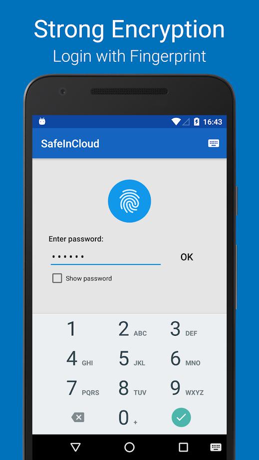 دانلود نرم افزار اندرویدی مدیریت اطلاعات شخصی SafeInCloud Password Manager
