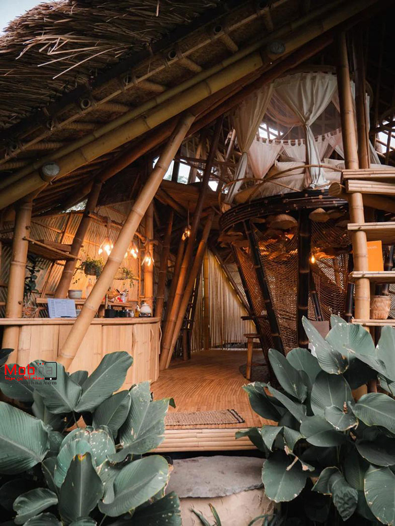 خانه ای که کاملا از بامبو ساخته شده است! (+تصاویر)