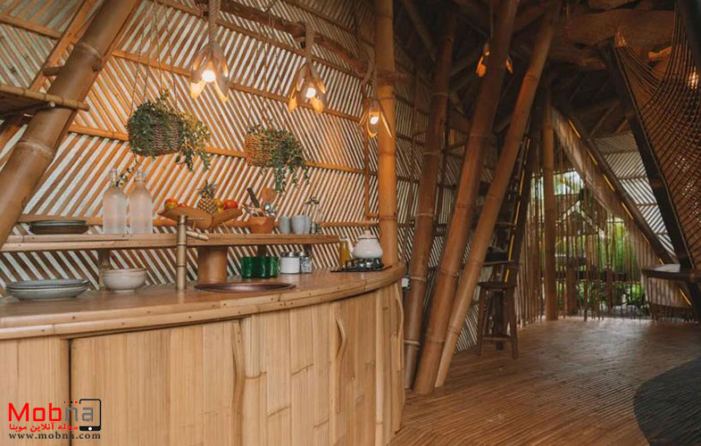 خانه ای که کاملا از بامبو ساخته شده است! (+تصاویر)