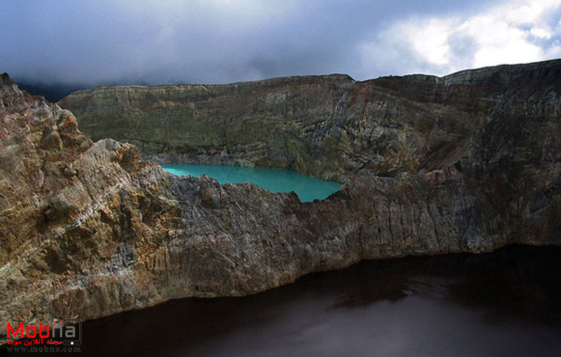 دریاچه‌های آتشفشانی سه رنگ! (+تصاویر)