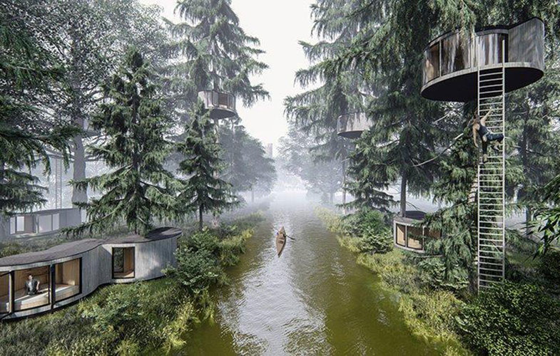 خانه های درختی با چشم انداز 360 درجه (+تصاویر)