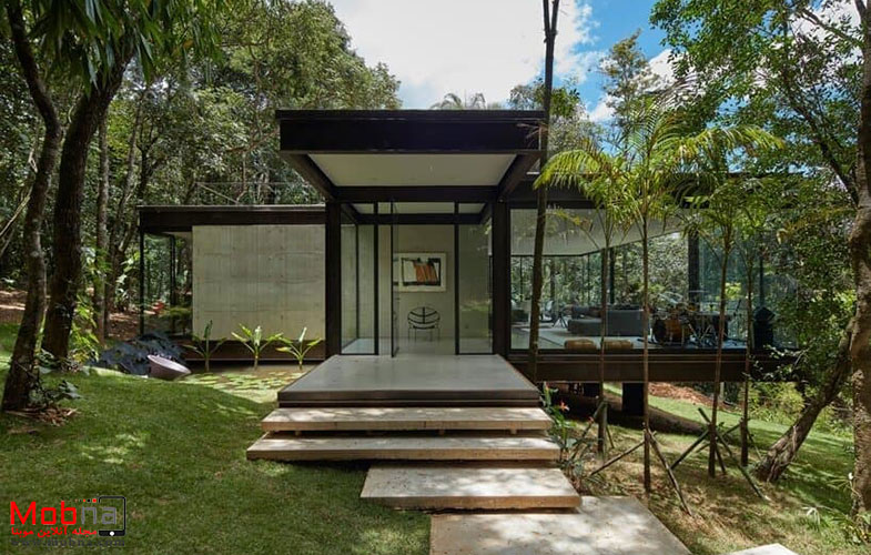 خانه شیشه ای در برزیل برای عاشقان سبک مینیمال (+عکس)