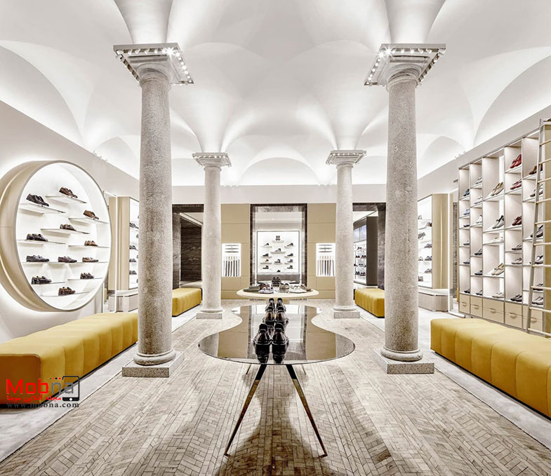 طراحی داخلی استودیوی تاد در میلان با استفاده از سنگ تراورتن (+عکس)