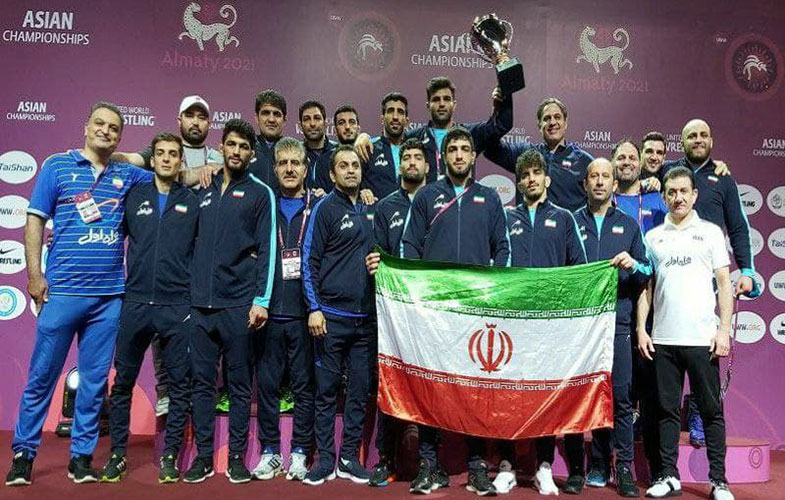 پهلوانان کشتی آزاد ایران با حمایت همراه اول «قهرمان آسیا» شدند