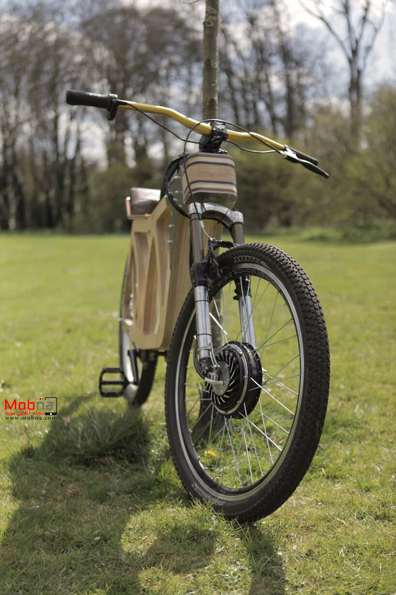 دوچرخه الکتریکی منحصر به فرد از تخته چندلا (+عکس)