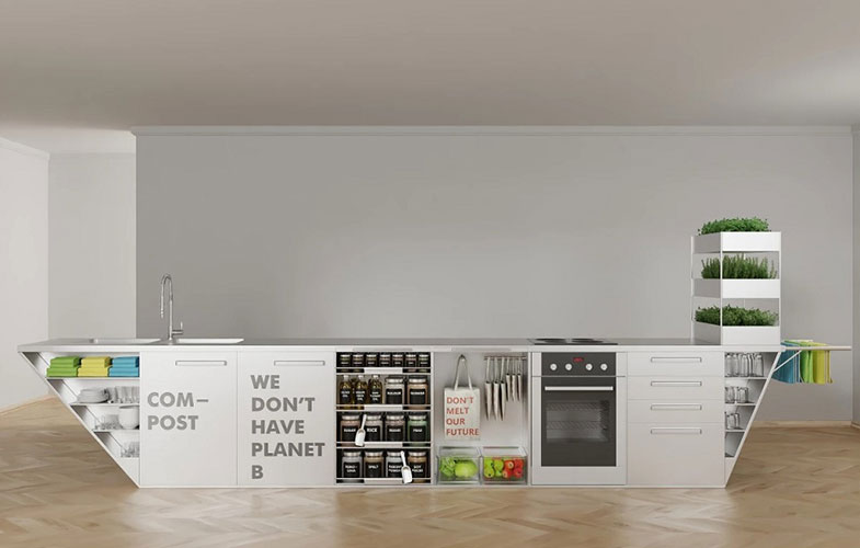 پخت و پز «سبز» با طراحی جالب «آشپزخانه زباله صفر» (+عکس)