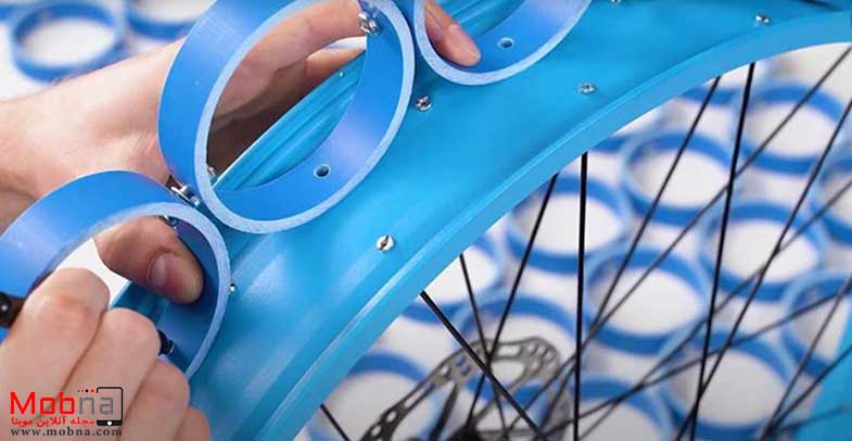 لاستیک دوچرخه با استفاده از لوله‌های PVC و پیچ و مهره! (+عکس)