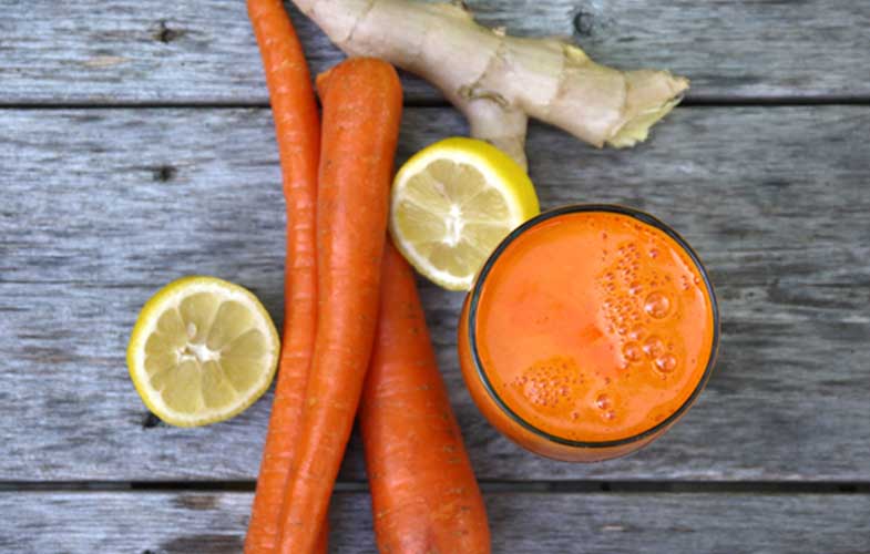 ترکیب سلامتی: آب هویج با زنجبیل و زردچوبه