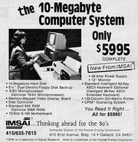 کامپیوتر 5995 دلاری با هارد دیسک 10 مگابایتی! (عکس)
