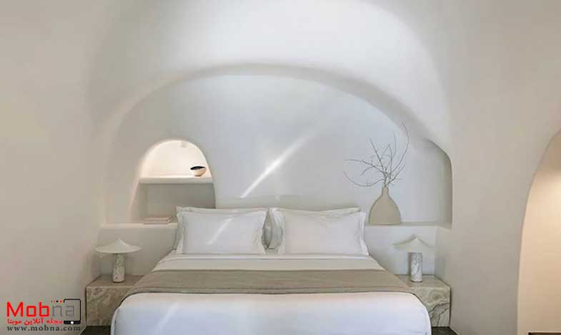 خانه تابستانی سانتورینی؛ یک هتل صخره ای در یونان(+عکس)