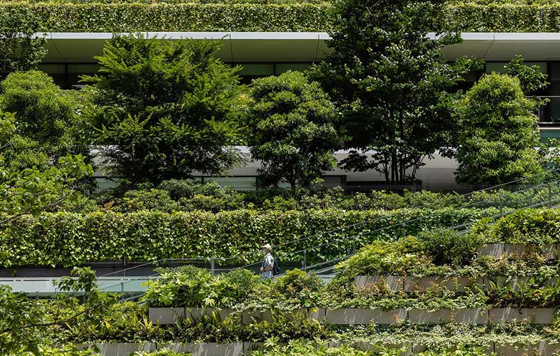 باغ شهر عمودی به بلندترین آسمان خراش مسکونی ژاپن تبدیل شد (+عکس)