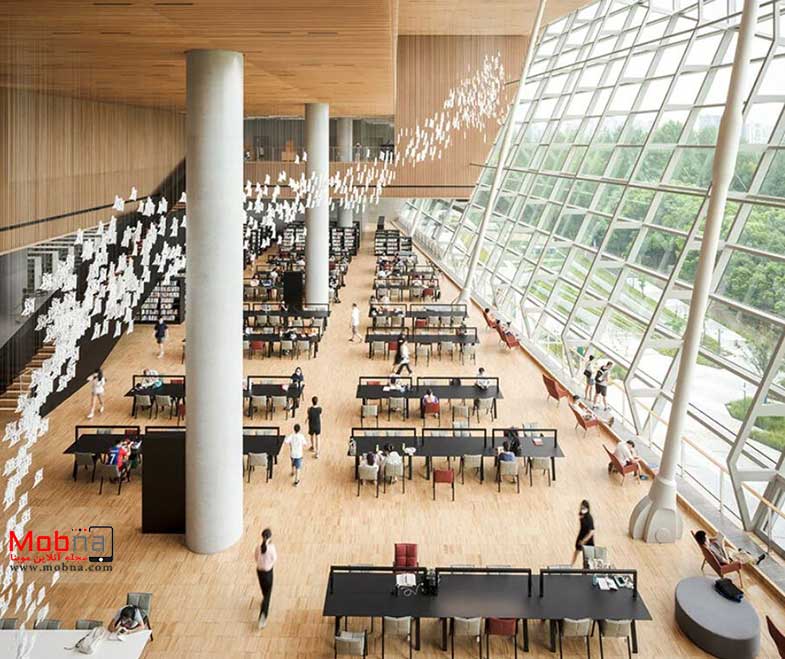 از بزرگترین کتابخانه‌ های جهان در شانگهای با طراحی متفاوت(+عکس)