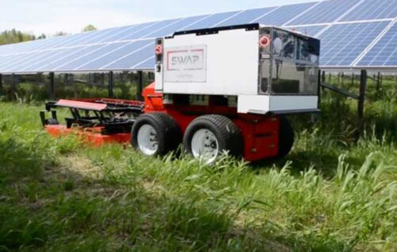 تولید ربات برقی خورشیدی برای برف‌روبی و چمن زنی (+فیلم و عکس)