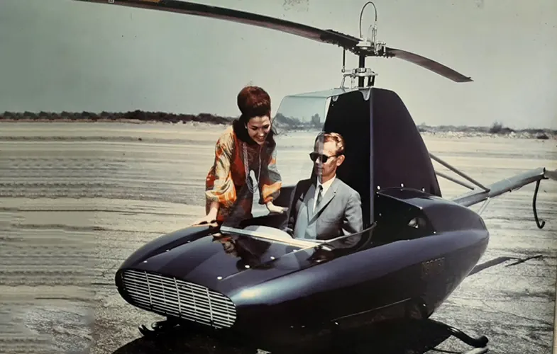 هلیکوپتر جاولین دهه 60 و ایده ای برای تاکسی پرنده الکتریکی(+عکس)
