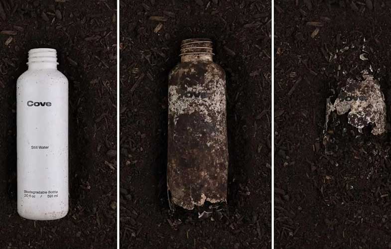 کاو؛ معرفی نخستین بطری آب زیست تخریب‌پذیر جهان (+عکس)