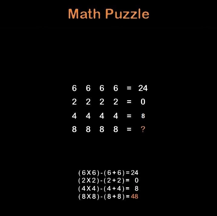 الگوی پنهان را برای حل این معمای ریاضی پیدا کنید