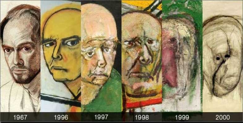نقاشی دردناک یک نقاش مبتلا به آلزایمر که خودش را فراموش کرد!
