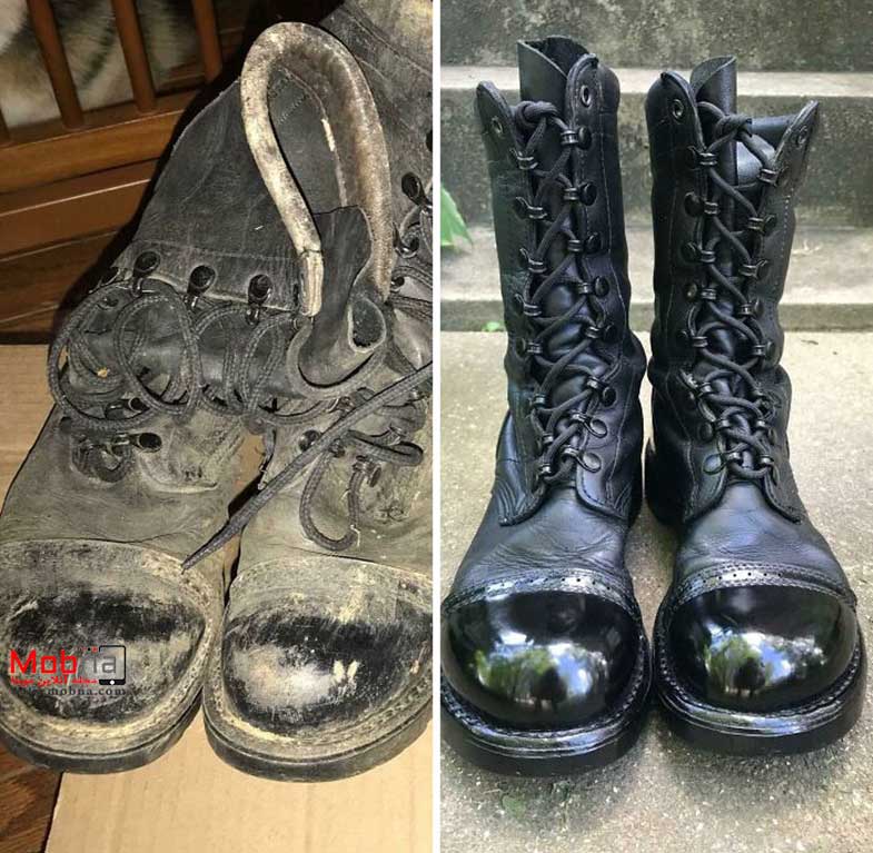 قبل و بعد از نظافت (عکس)
