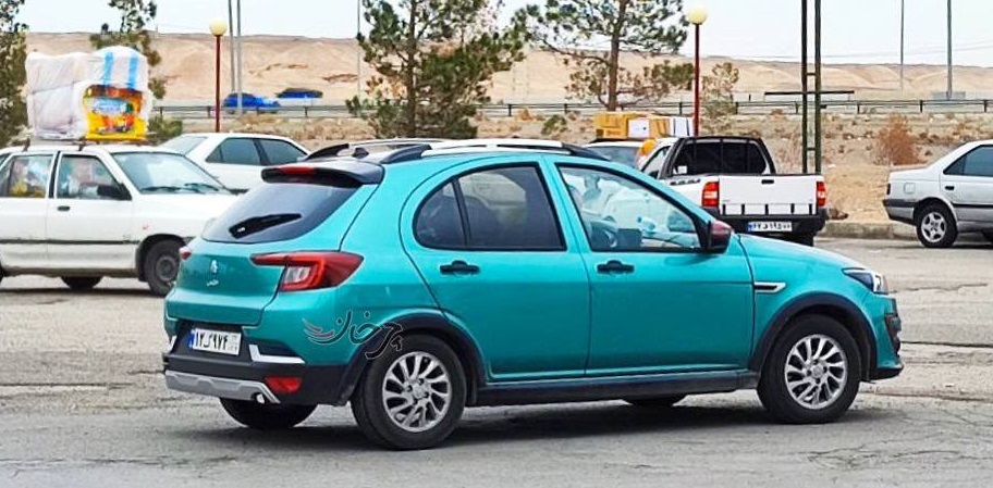 خودرو جدید سایپا با رنگ خاص و پلاک گذر موقت در خیابان های تهران (+ عکس و مشخصات خودرو)