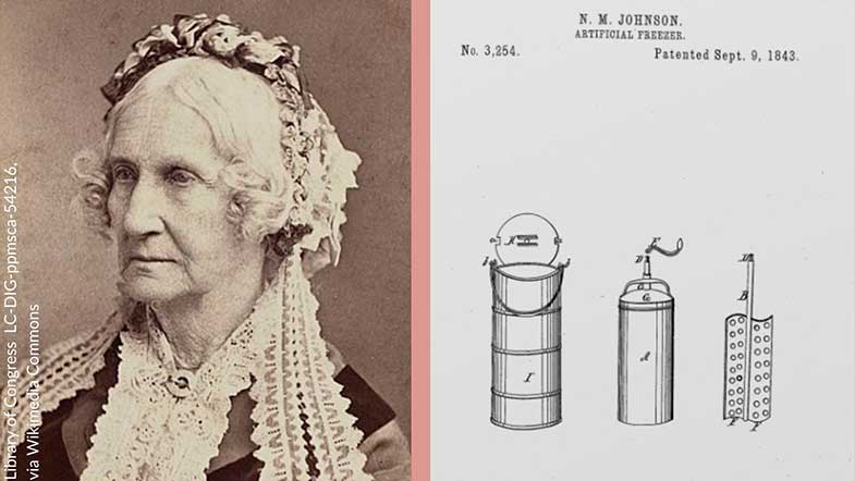 دستگاه بستنی ساز هم توسط یک خانم اختراع شد!