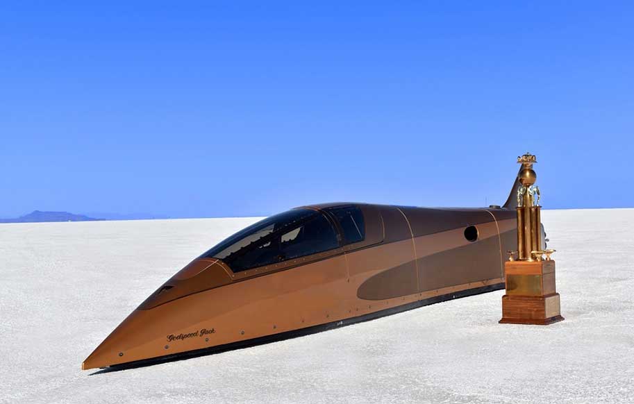 اسپید دیمن ؛ سریع ترین وسیله نقلیه پیشرانه پیستونی چرخدار جهان (عکس)