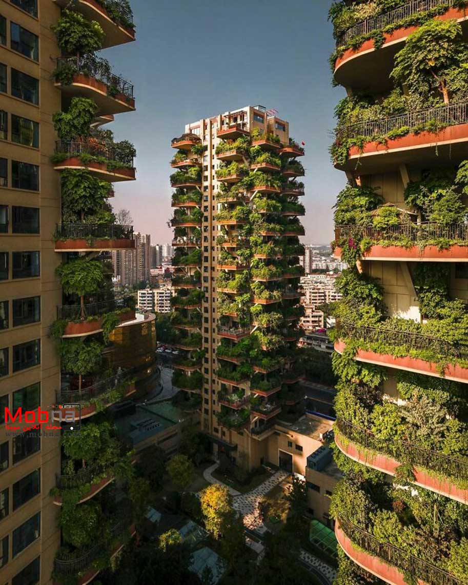 آپارتمان های سبز در چین (عکس)