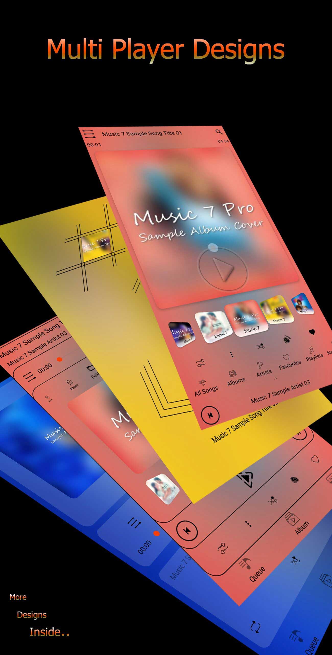 Music 7 Pro – Music Player؛ اپلیکیشن موزیک پلیر خاص و گرافیکی اندروید