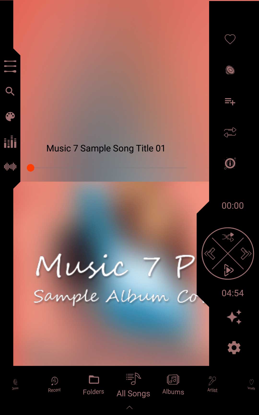 Music 7 Pro – Music Player؛ اپلیکیشن موزیک پلیر خاص و گرافیکی اندروید