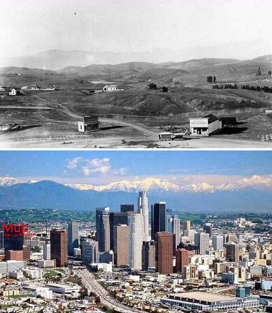 لس انجلس آمریکا طی 100 سال چقدر تغییر کرد؟! (عکس)