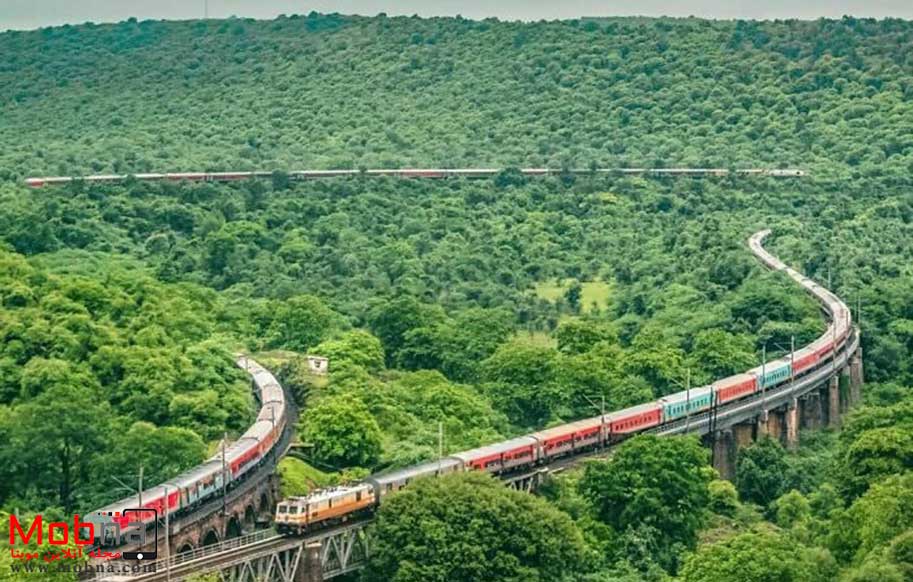 مسیر رویایی قطار در راجستان (عکس)