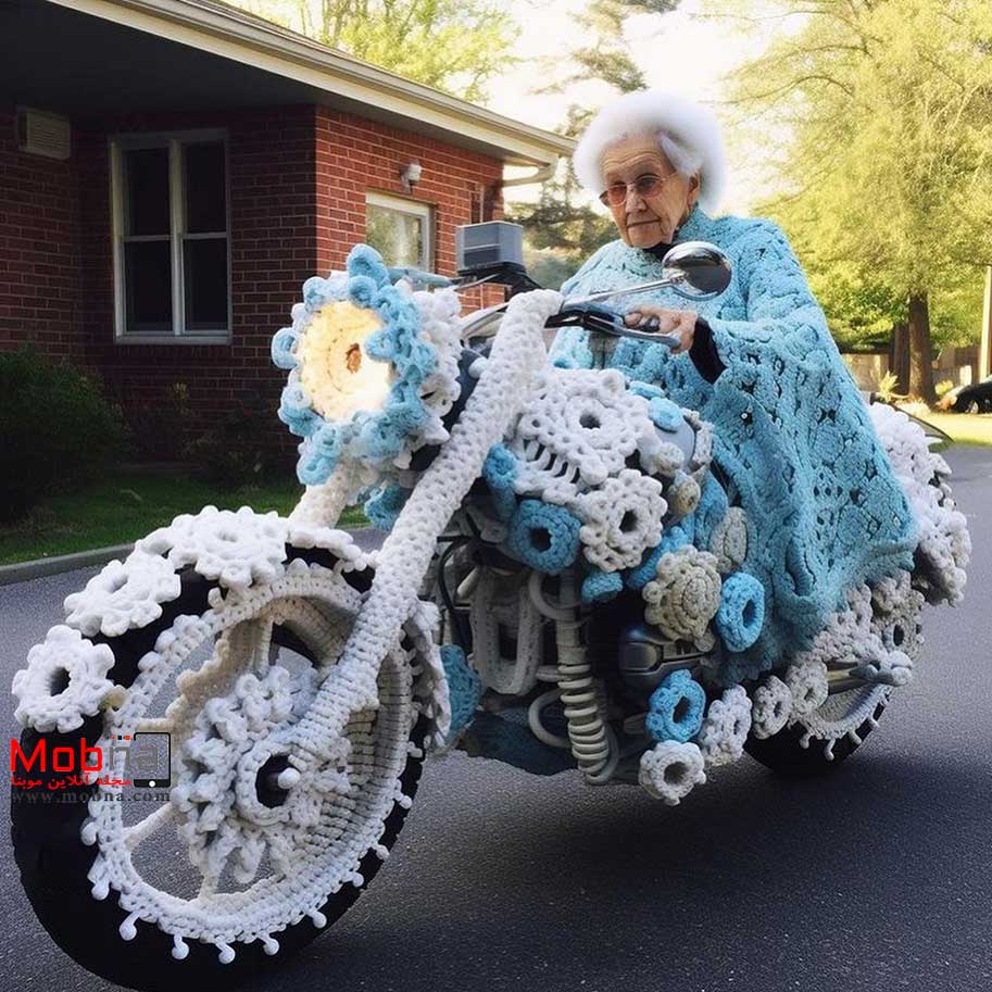 مادربزرگ های موتورسوار (عکس)