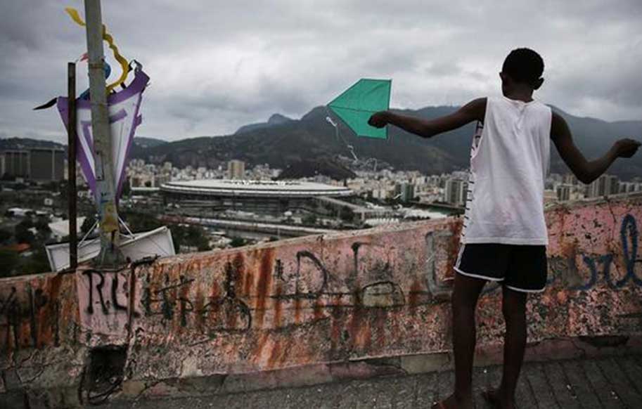 تصویر عجیب یک روز عادی در ریودوژانیرو ، برزیل !