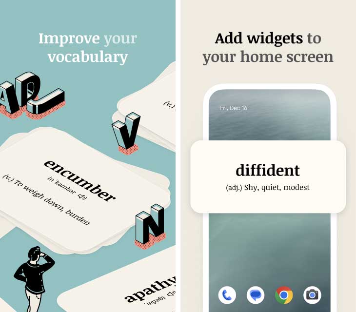 Vocabulary – Learn fresh words ؛ اپلیکیشن افزایش دایره ی لغت ها