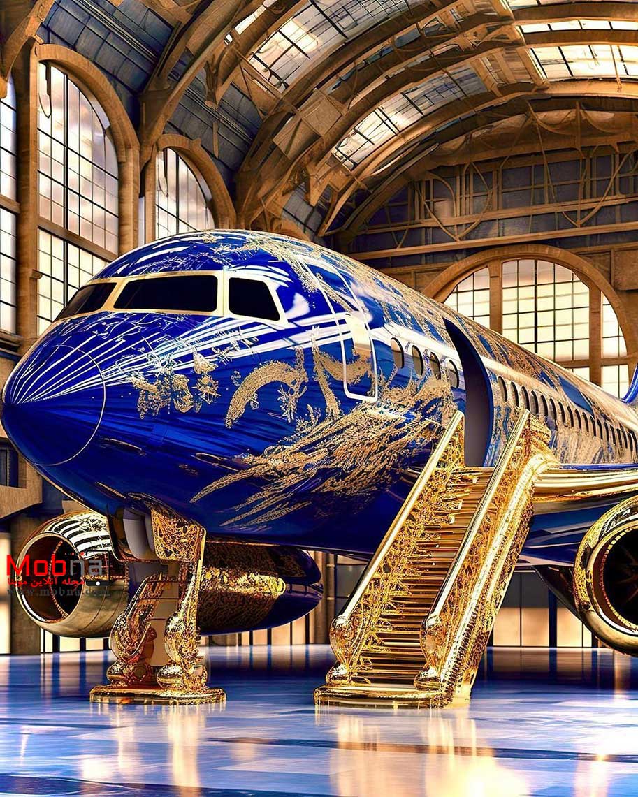 ملکه آبی ؛ هواپیمای لوکس سلطنتی (عکس)