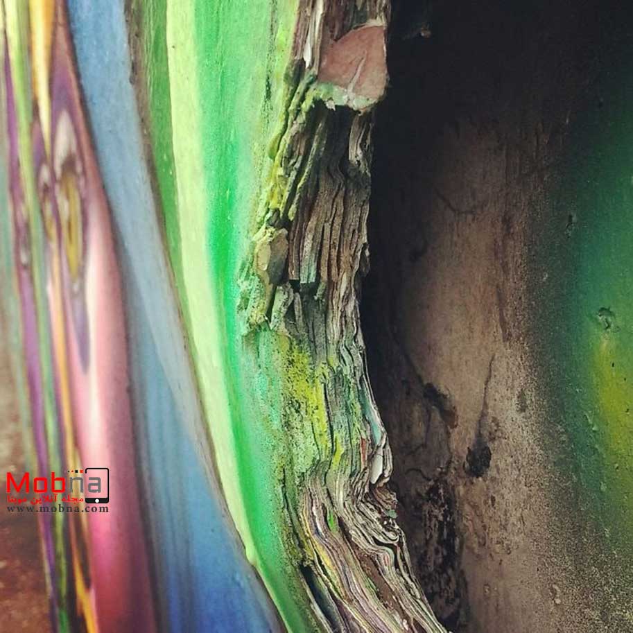 حجم لایه های مربوط به نقاشی های روی دیوار برلین (عکس)