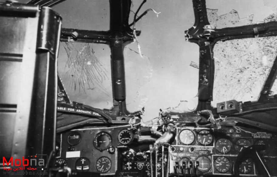 تصویر جالب از کابین بمب افکن آمریکایی B-24 که هدف ژاپنی ها شد (عکس)