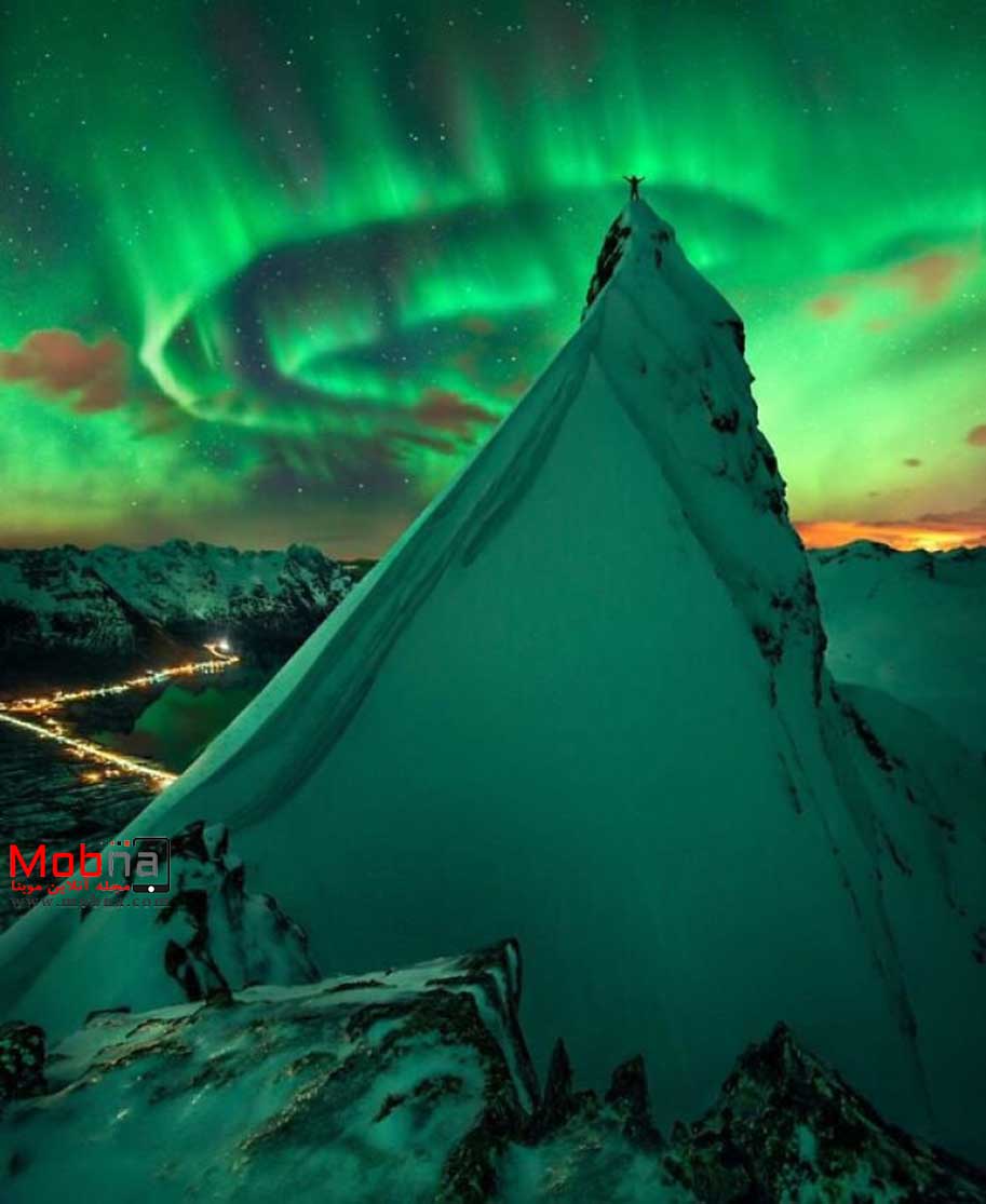 شفق قطبی رویایی در نروژ (عکس)