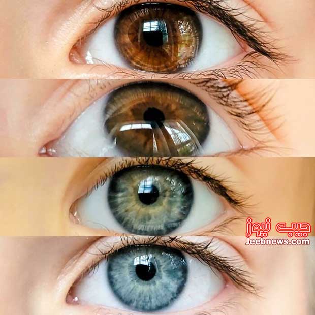 ترکیب رنگ جالب چشم های فرزندان یک خانواده (عکس)